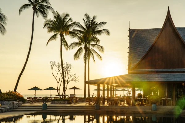 Sunrise at the award-winning Chiva-Som